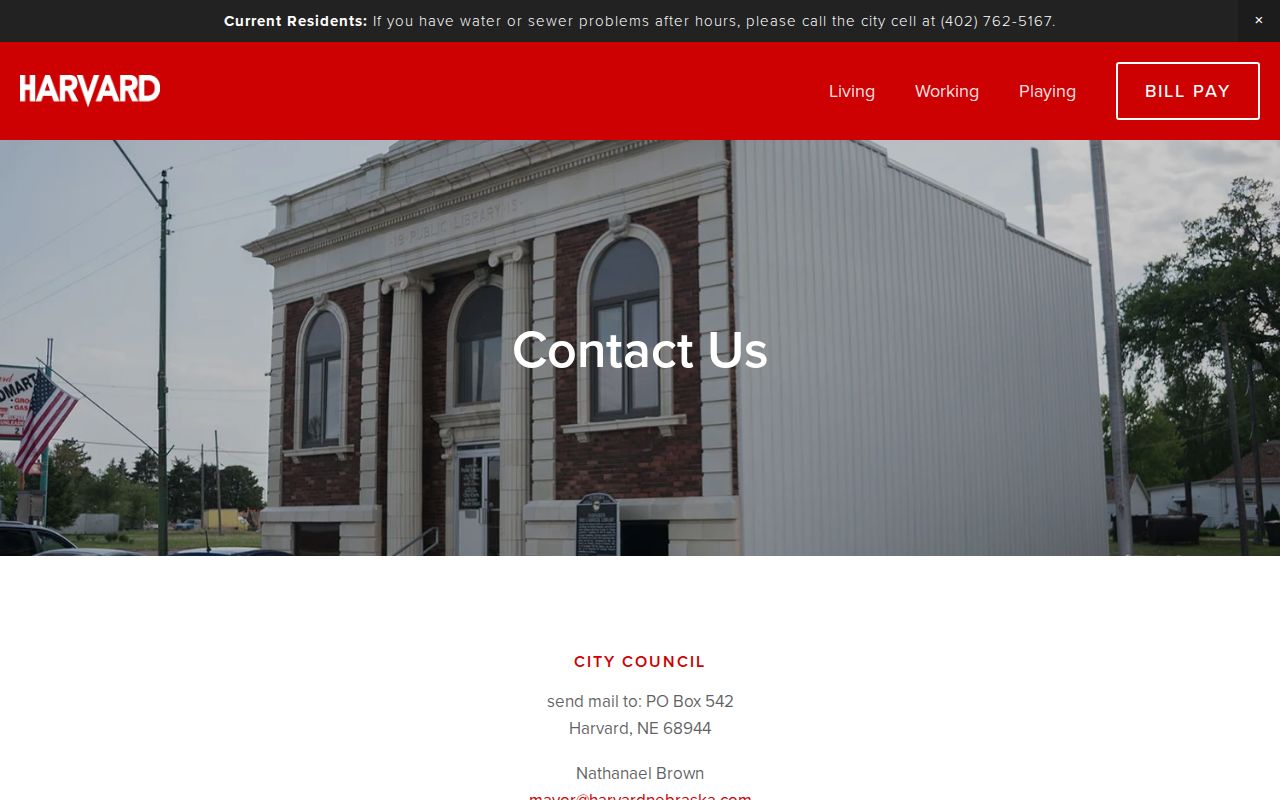 Harvard Police Department official contact page for Harvard arrest record requests